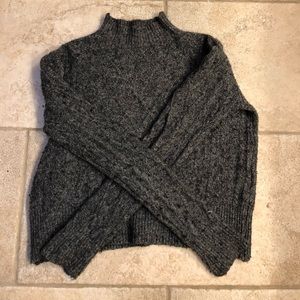 Gray turtle neck sweatshirt